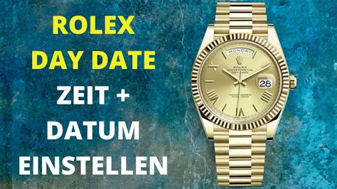 rolex datejust datum einstellen